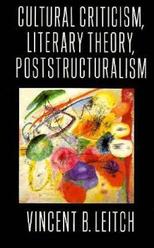 Paperback Cultural Criticism, Literary Theory, Poststructuralism Book