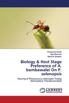 Paperback Biology & Host Stage Preference of A. bambawalei On P. solenopsis Book