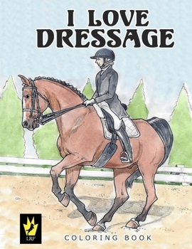 Paperback I Love Dressage Coloring Book