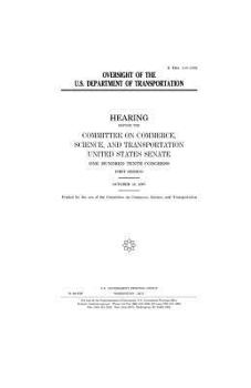 Oversight of the U.S. Department of Transportation