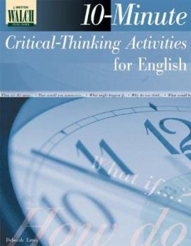 Paperback 10-Minute Critical-Thinking Activities for English Book
