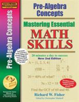 Mastering Essential Math Skills PRE-ALGEBRA CONCEPTS....INCLUDING AMERICA'S MATH TEACHER DVD WITH OVER 6 HOURS OF LESSONS!