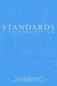 Paperback Standards for Educational and Psychological Testing 1999 Book