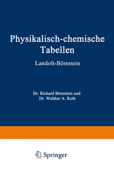 Paperback Physikalisch-Chemische Tabellen [German] Book