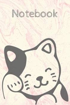 marble cat notebook: Cute Inspirational Notebook marble Gift for Women, men , Teachers; Trendy Marble Notebook