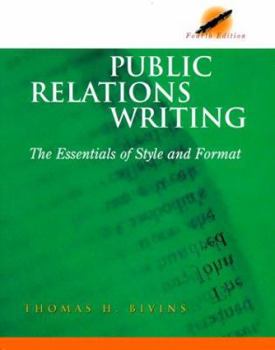 Hardcover Public Relations Writing: The Essentials of Style and Format Book
