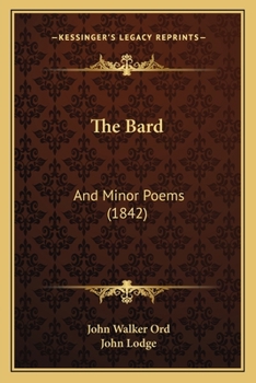 Paperback The Bard: And Minor Poems (1842) Book