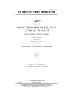 The President’s foreign affairs budget