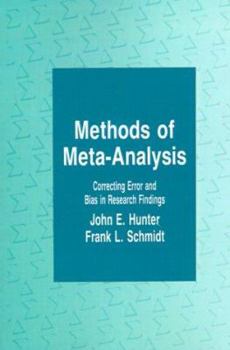 Paperback Methods of Meta Analysis: Correcting Error and Bias in Research Findings Book