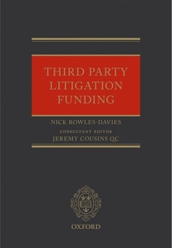 Hardcover Third Party Litigation Funding Book