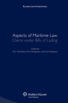 Hardcover Aspects of Maritime Law: Claims Under Bills of Lading Book