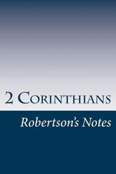 Paperback 2 Corinthians: Robertson's Notes Book