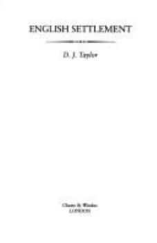 Hardcover English settlement Book