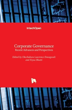 Hardcover Corporate Governance: Recent Advances and Perspectives Book