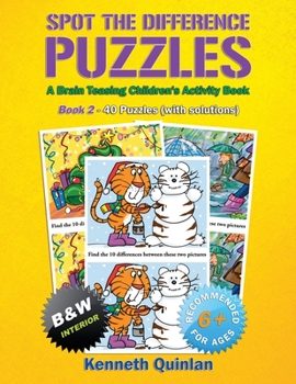 Paperback Spot the Difference Puzzles: A Brain Teasing Children's Activity Book - Book 2 Book