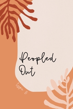 Peopled Out: Funny Type 5 Gift Notebook | The Investigator | College Ruled Journal | Terra Cotta Orange