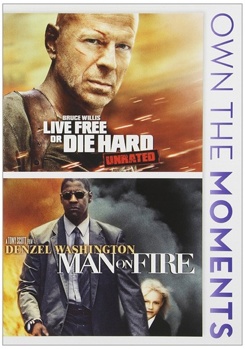 DVD Live Free or Die Hard / Man on Fire Book