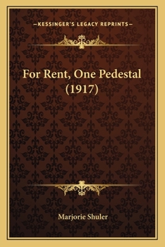 Paperback For Rent, One Pedestal (1917) Book