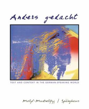 Paperback Anders Gedacht: Text and Context in the German-Speaking World Book