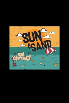 Sun & Sand: 6x9 sandcastle | blank with numbers paper | notebook | notes