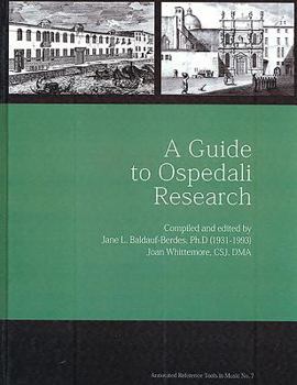 Hardcover A Guide to Ospedali Research Book