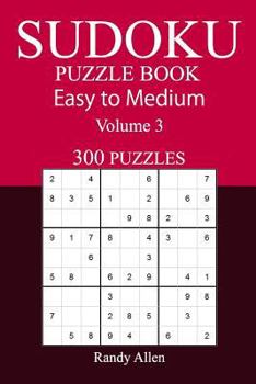 Paperback 300 Easy to Medium Sudoku Puzzle Book