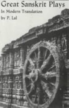 Paperback Great Sanskrit Plays in Modern Translation Book