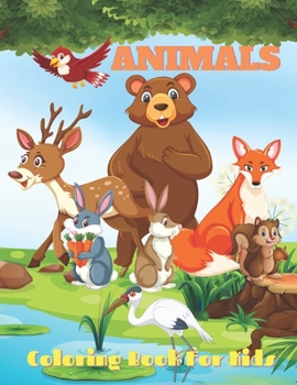 Paperback ANIMALS - Coloring Book For Kids: Sea Animals, Farm Animals, Jungle Animals, Woodland Animals and Circus Animals Book