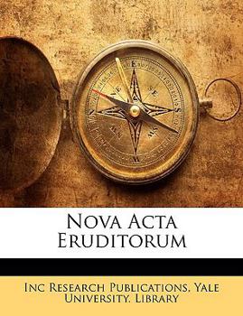 Paperback Nova ACTA Eruditorum [Latin] Book