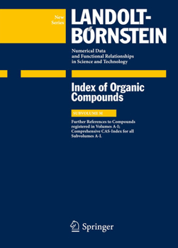 Hardcover Index Compounds Reg. in Volumes A-I; Comprehensive Cas-Index for All Subvolumes A-L: Supplement to Subvolumes A, D, G and I Book