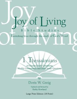 Spiral-bound 1 Thessalonians Large Print (18 Point) (Joy of Living Bible Studies) Book
