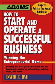 Paperback Start and Operate a Successful Winning the Entrepreneurial Game Book