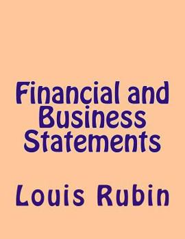 Paperback Financial and Business Statements Book