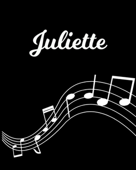 Juliette: Sheet Music Note Manuscript Notebook Paper | Personalized Custom First Name Initial J | Musician Composer Instrument Composition Book | 12 ... Guide | Create Compose & Write Creative Songs