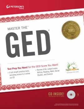 Paperback Peterson's Master the GED 2013 Book