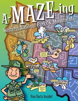 Paperback A-Maze-Ing Western National Parks & Monuments Book