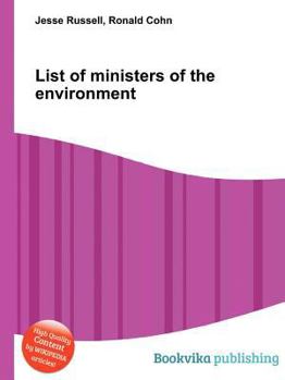 Paperback List of Ministers of the Environment Book