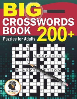 Paperback Big Crosswords Book: 200+ Puzzles for Adults Book
