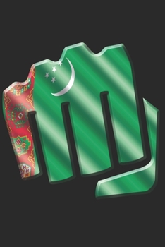 Paperback Turkmenistan Notebook: Turkmenistan Notebook - college book - diary - journal - booklet - memo - composition book - 120 sheets - Dot Grid pap Book