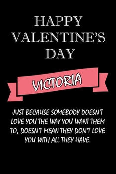 happy valentine's day  Victoria Quote: composition notebook :valentine's day gift for an happy valentine day gratitude your lover