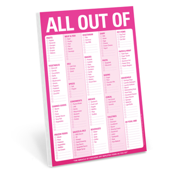Knock Knock Note Pad, Pink All Out Of