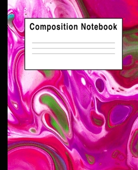Composition Notebook: Pink Abstract Swirls Art