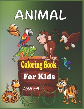 Paperback Animal Coloring Book For Kids Ages 6-9: 30 unicorns, llama, sloth and others cute animals Book