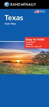 Map Rand McNally Easy to Fold: Texas State Laminated Map Book
