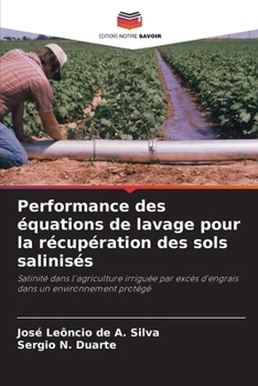 Paperback Performance des équations de lavage pour la récupération des sols salinisés [French] Book