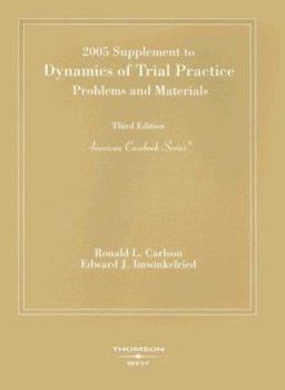 Paperback Supplement to Dynamics of Trial Practice: Problems and Materials Book