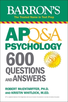 Paperback AP Q&A Psychology: 600 Questions and Answers Book