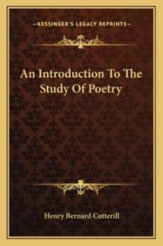 Paperback An Introduction To The Study Of Poetry Book