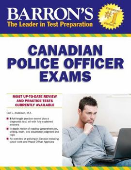 Paperback Barron's Canadian Police Officer Exams Book