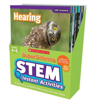 Hardcover Superscience STEM Instant Activities: Grades 4-6: 30 Hands-On Investigations with Anchor Texts and Videos Book